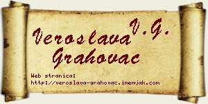 Veroslava Grahovac vizit kartica